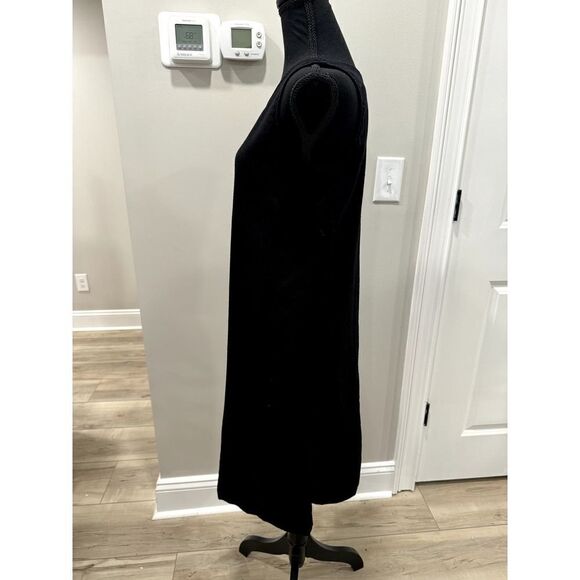 Vintage Embroidered Linen Blend Dress Daisy Black - Size Medium 10 - 12 - Picture 5 of 12